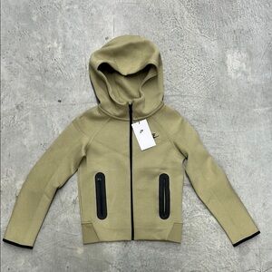 Nike NSW Tech Fleece Full-Zip Hoodie
Tan and Black Hooded Jacket